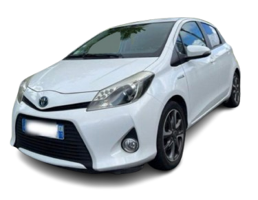 Toyota Yaris Hybride 2014 100cv boîte auto blanche