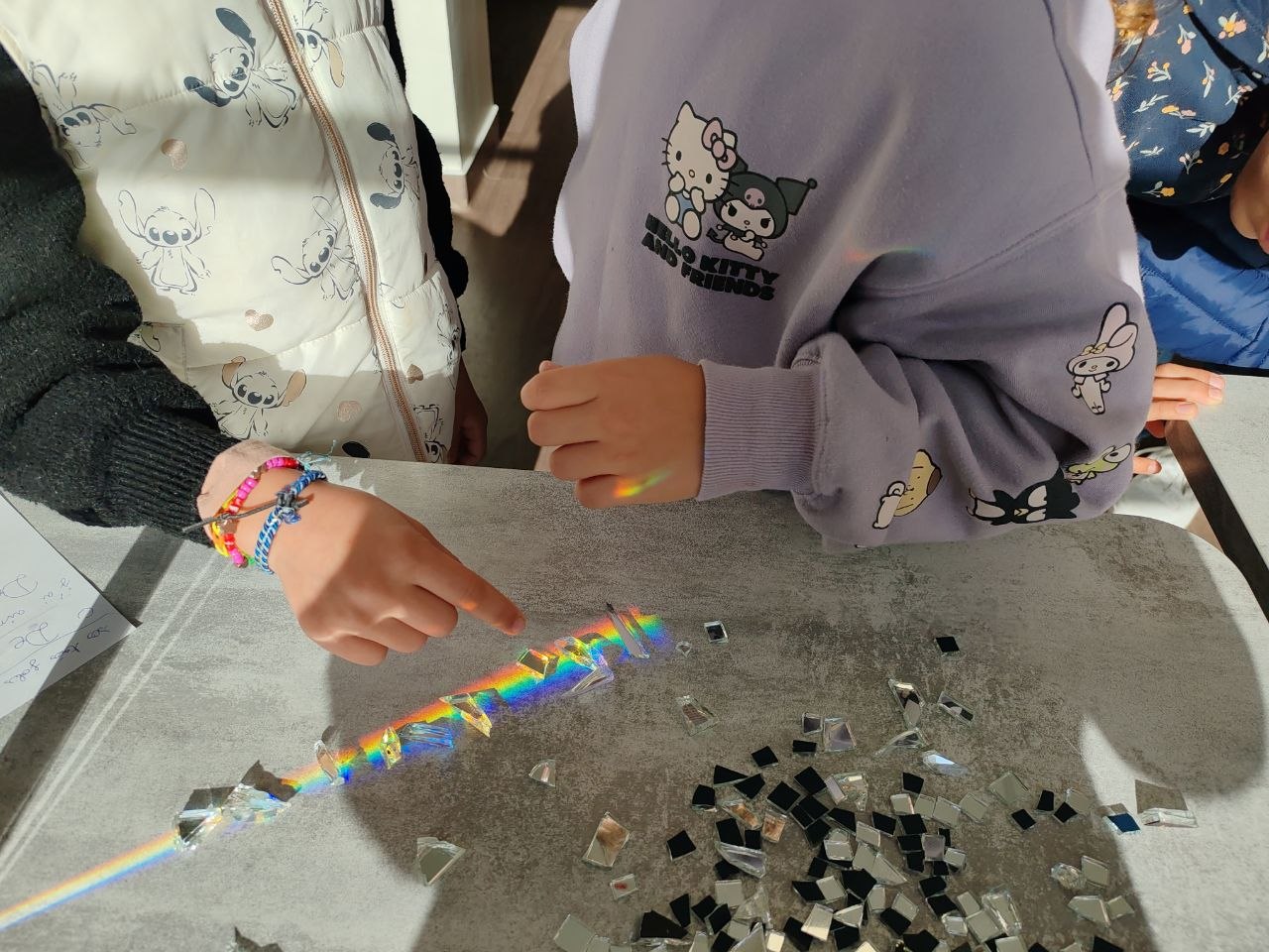 Pose des fragments
