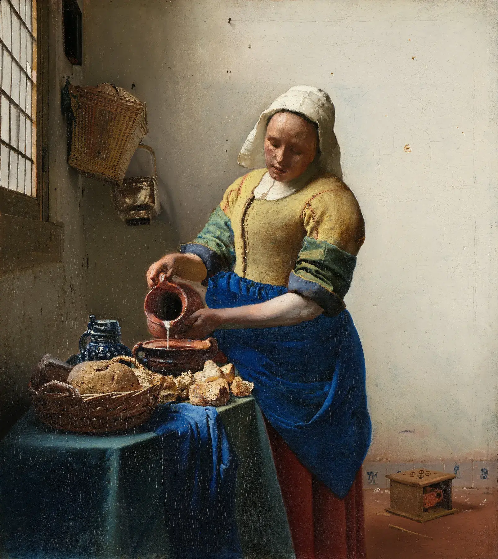 Johannes Vermeer. The Milkmaid, c. 1658