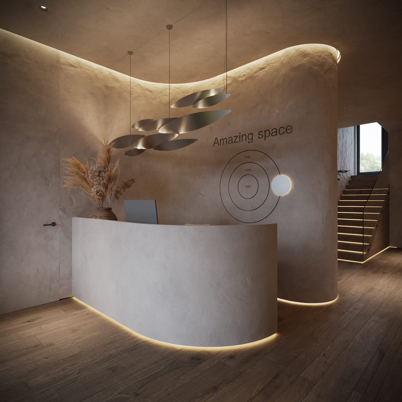 Yoga Center, interior design by TIMROOM