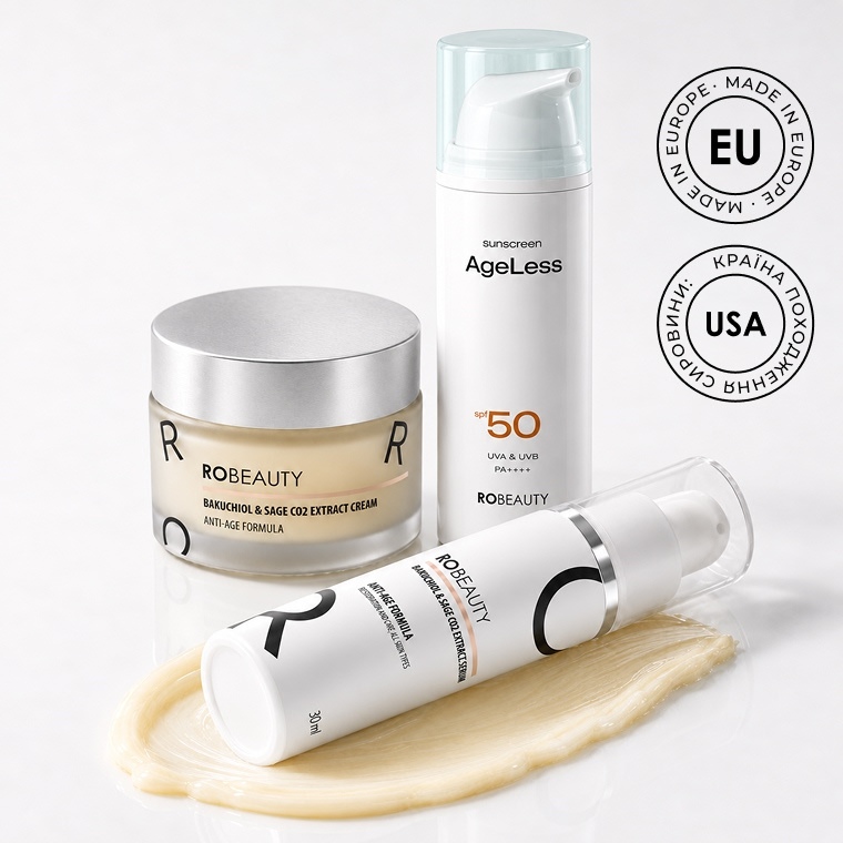 Набір з бакучіолом: сироватка + крем + SPF-50
