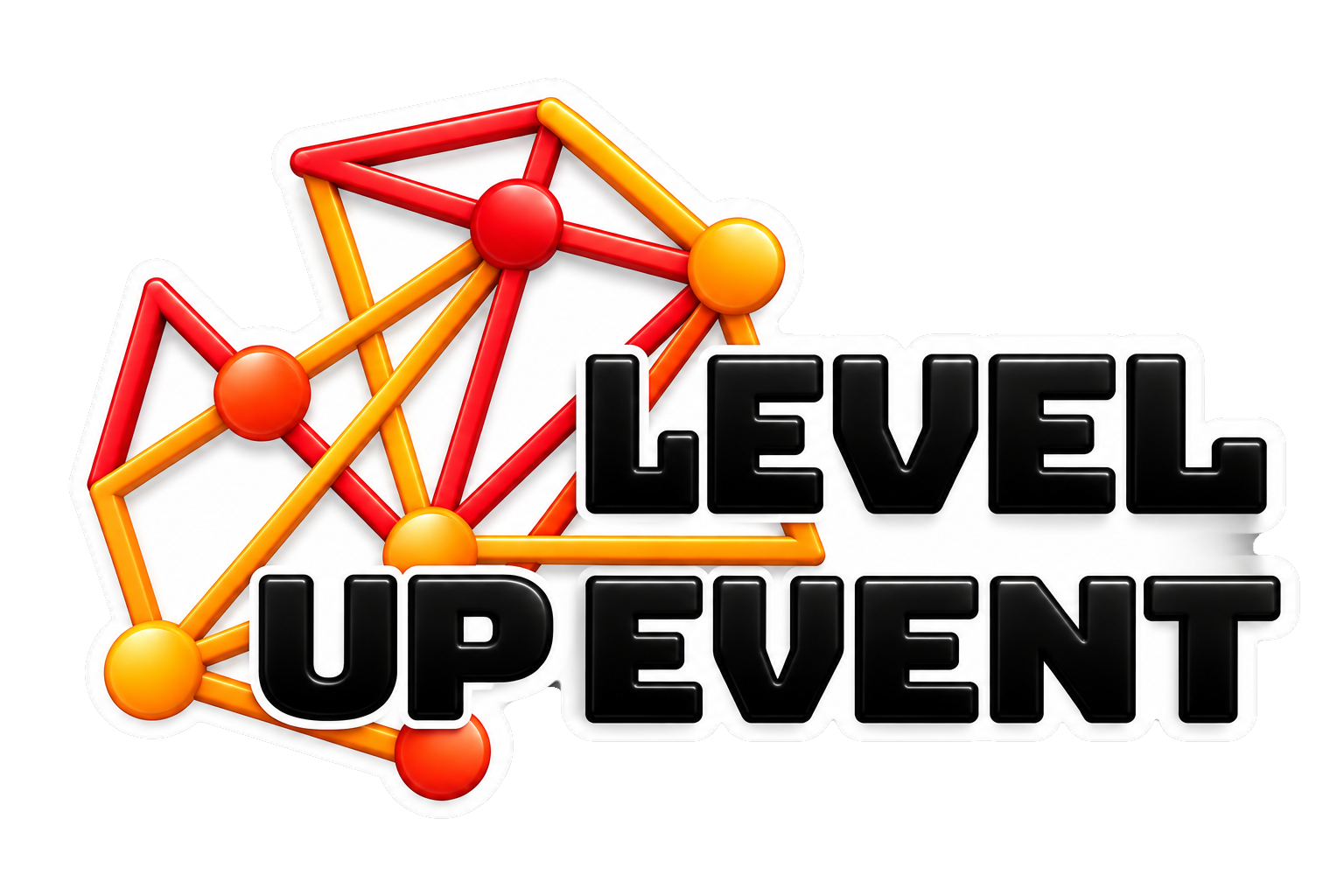 Logo officiel de l'agence événementielle Level up Event, pour les événements professionnels et privés opérant dans toute l'ile de France
