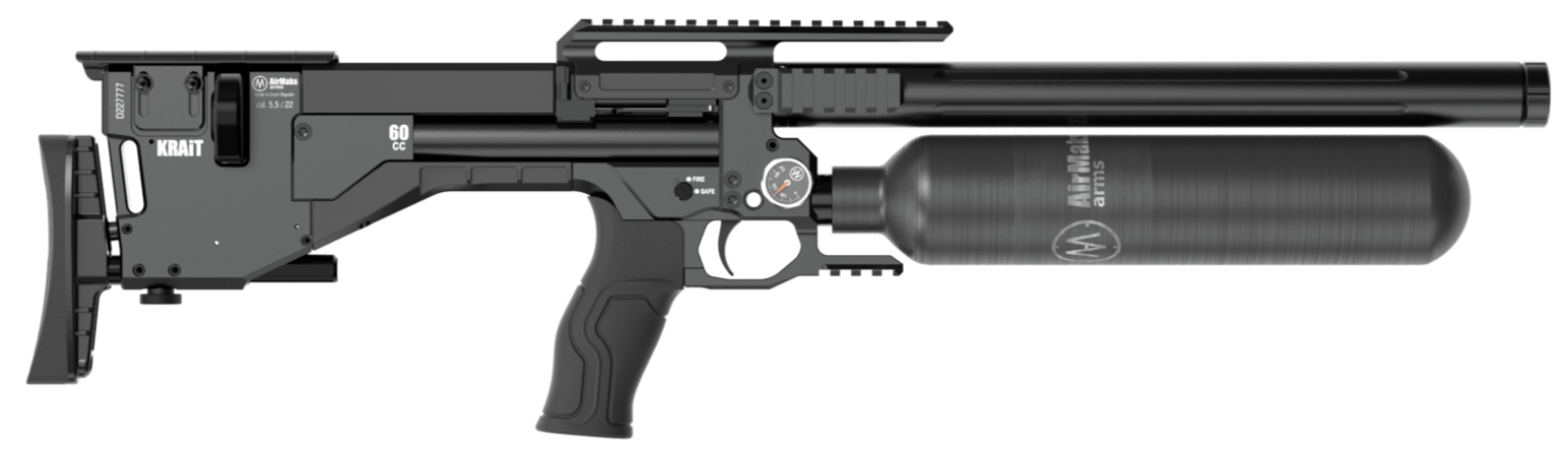 Krait L HP long high power pcp rifle black color