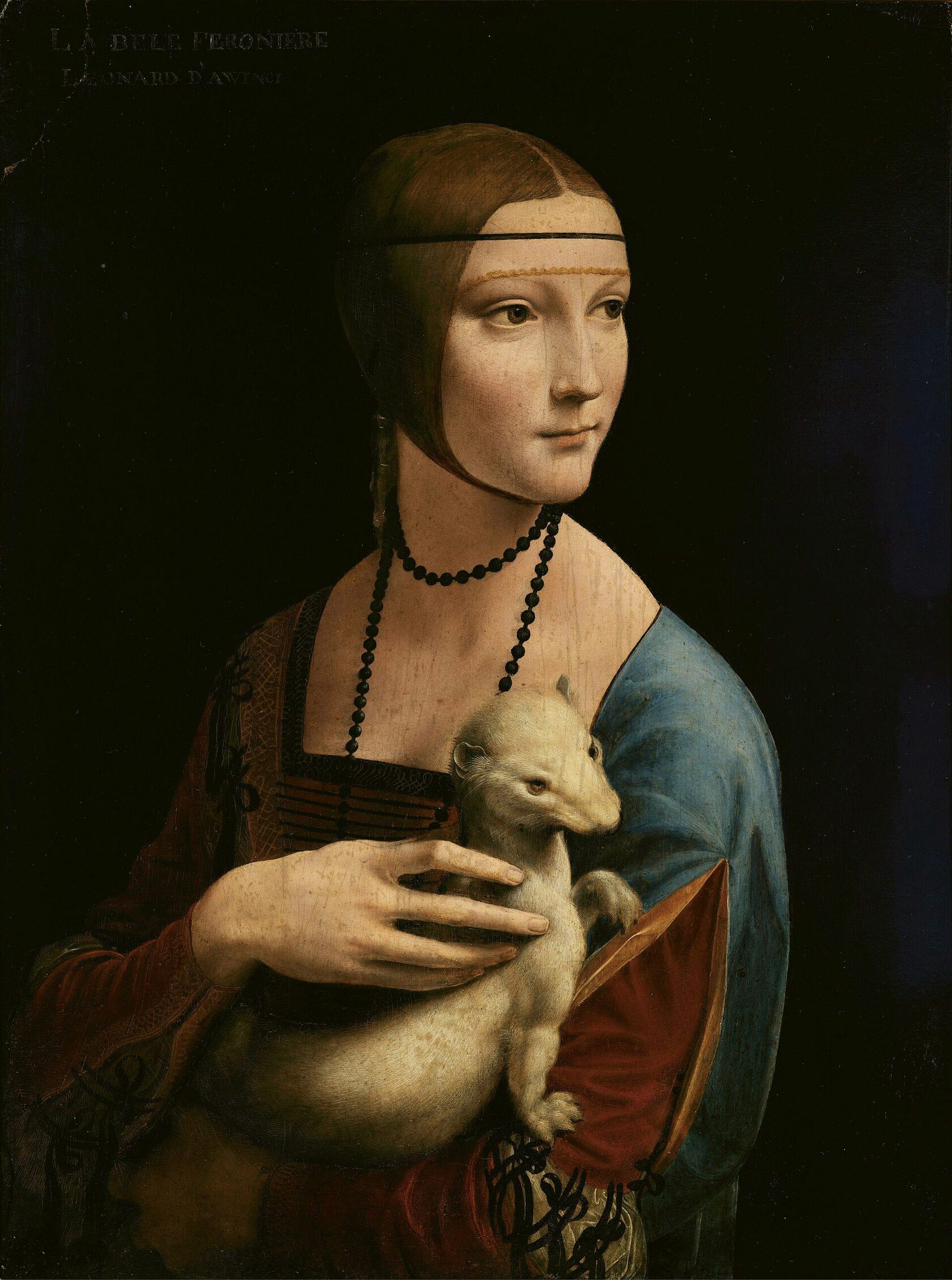 Leonardo da Vinci. Lady with an Ermine, c. 1489–1491