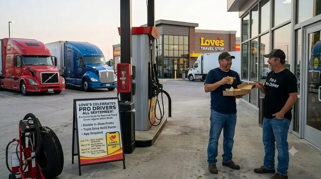 Love’s Extends Truck Driver Deals Through September 2026