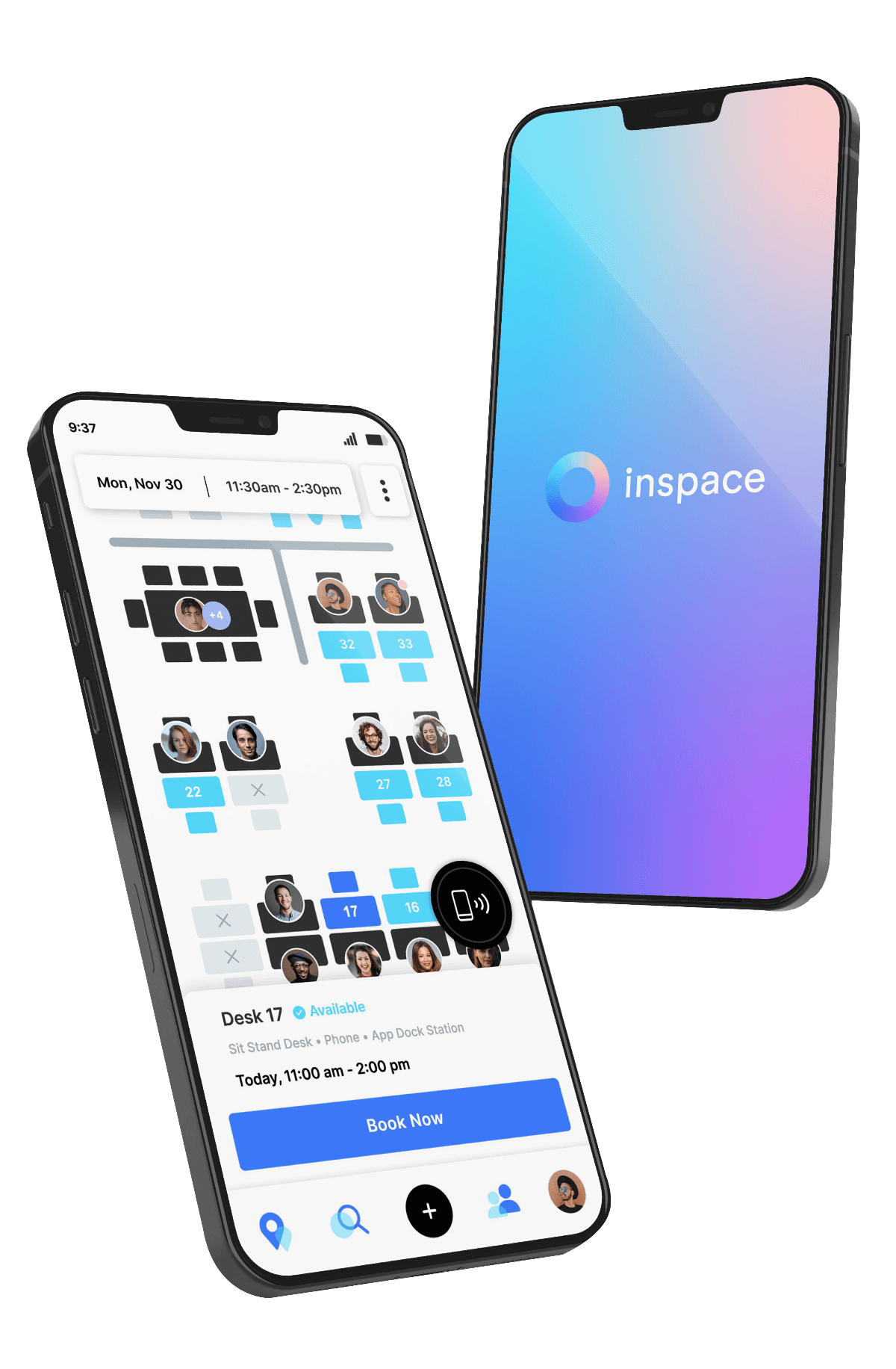 inspace user friendly interface makes booking desks anywhere anytime a breeze