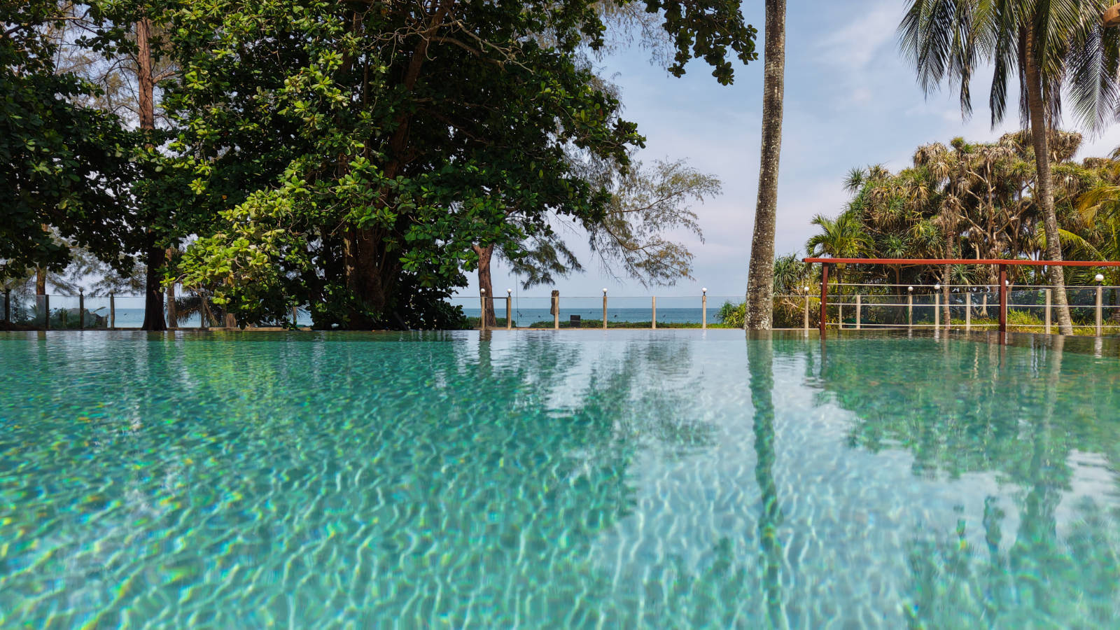Pool and surrounding grounds, beachfront villa, Natai Beach