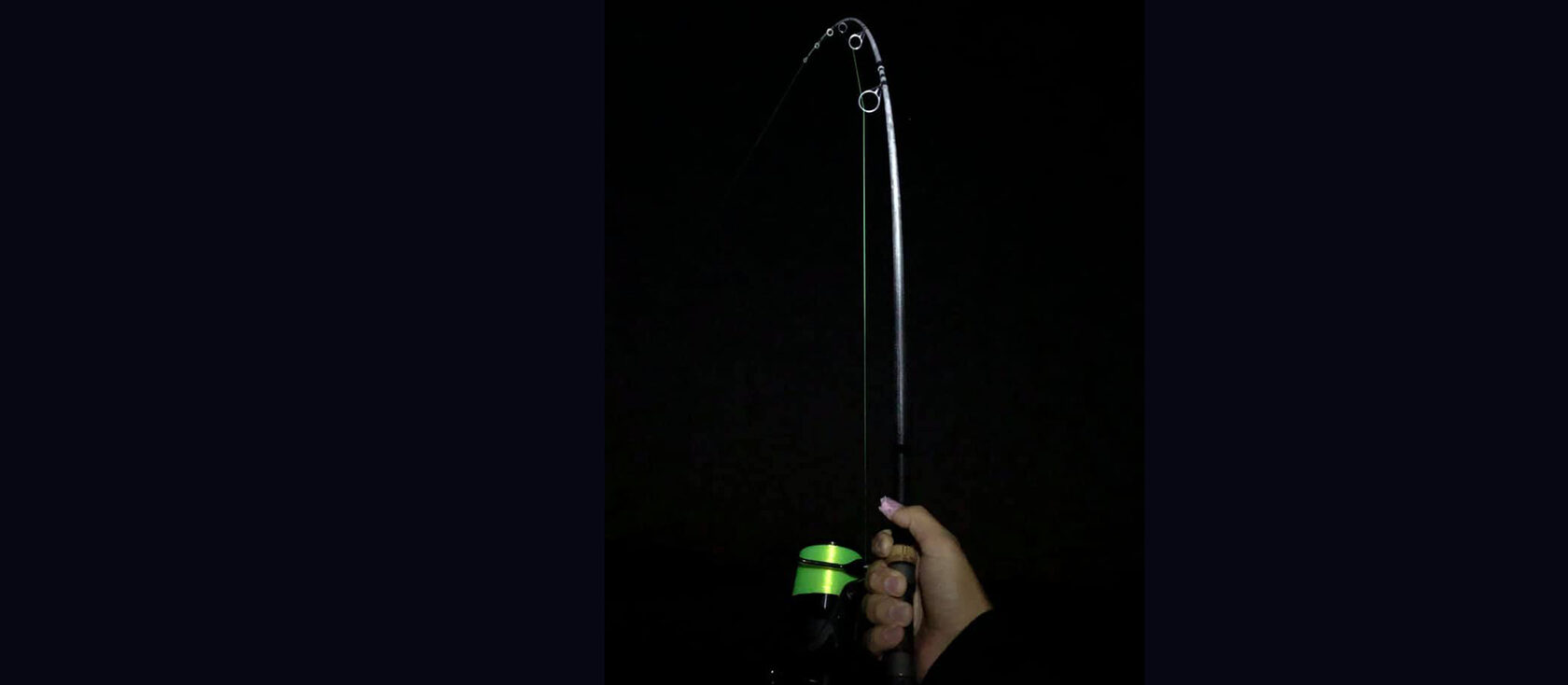 Katran line in the dark with the lamp off
