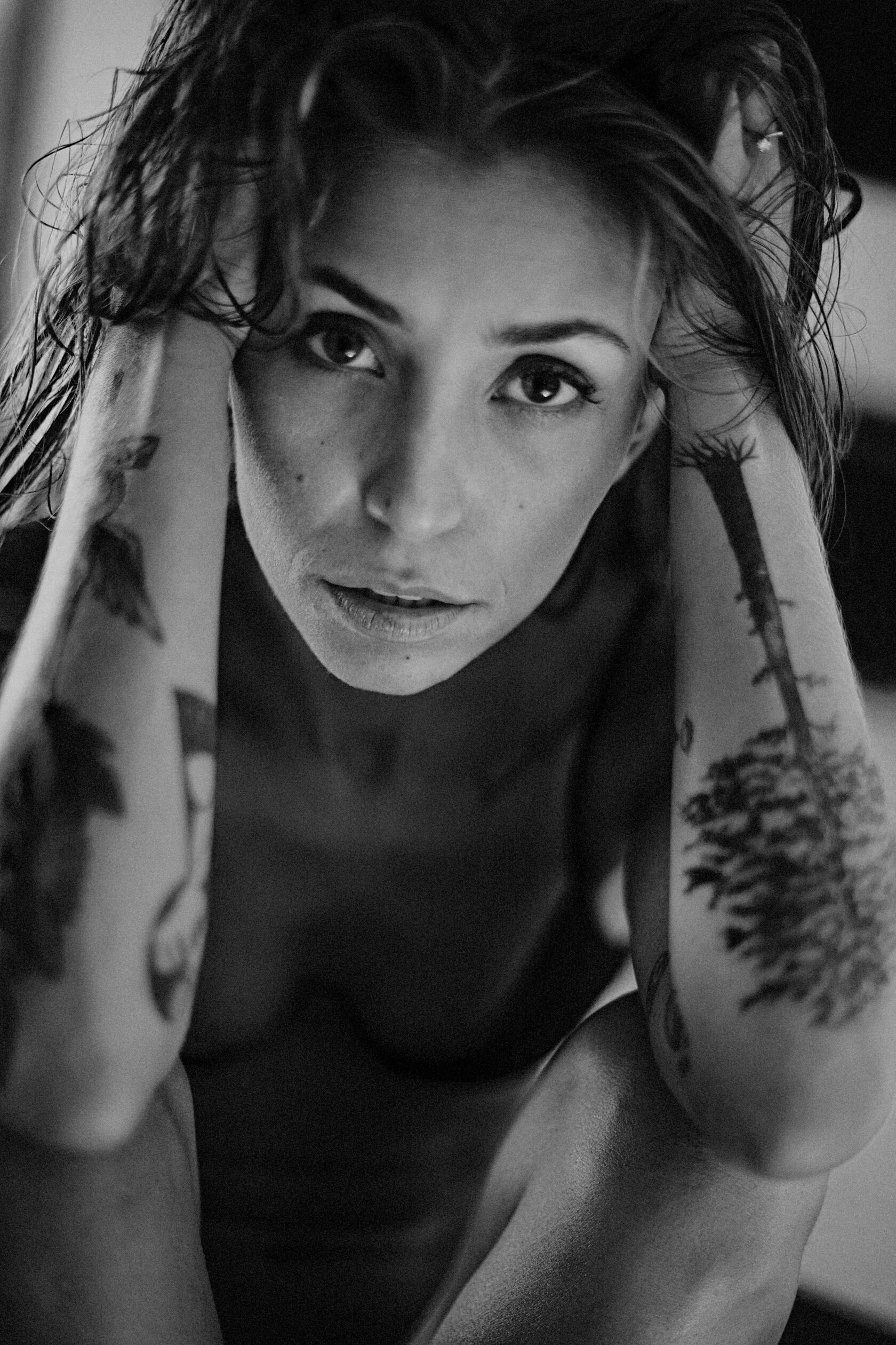 Female editorial portrait by Evgenia Huber