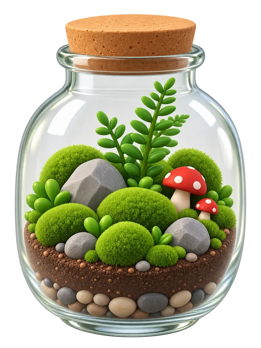 3D-Illustration eines Biotops im Glas – Kindergeburtstag bei IZSO NaturArt in Lahr