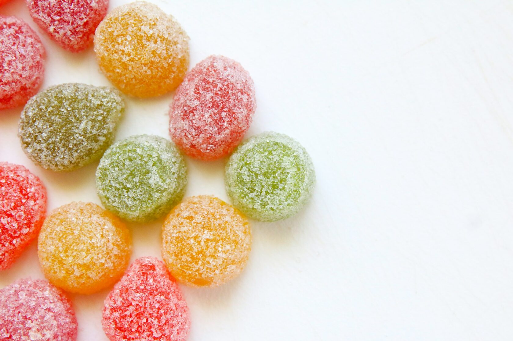 A colourful stack of Coin Volcano candies