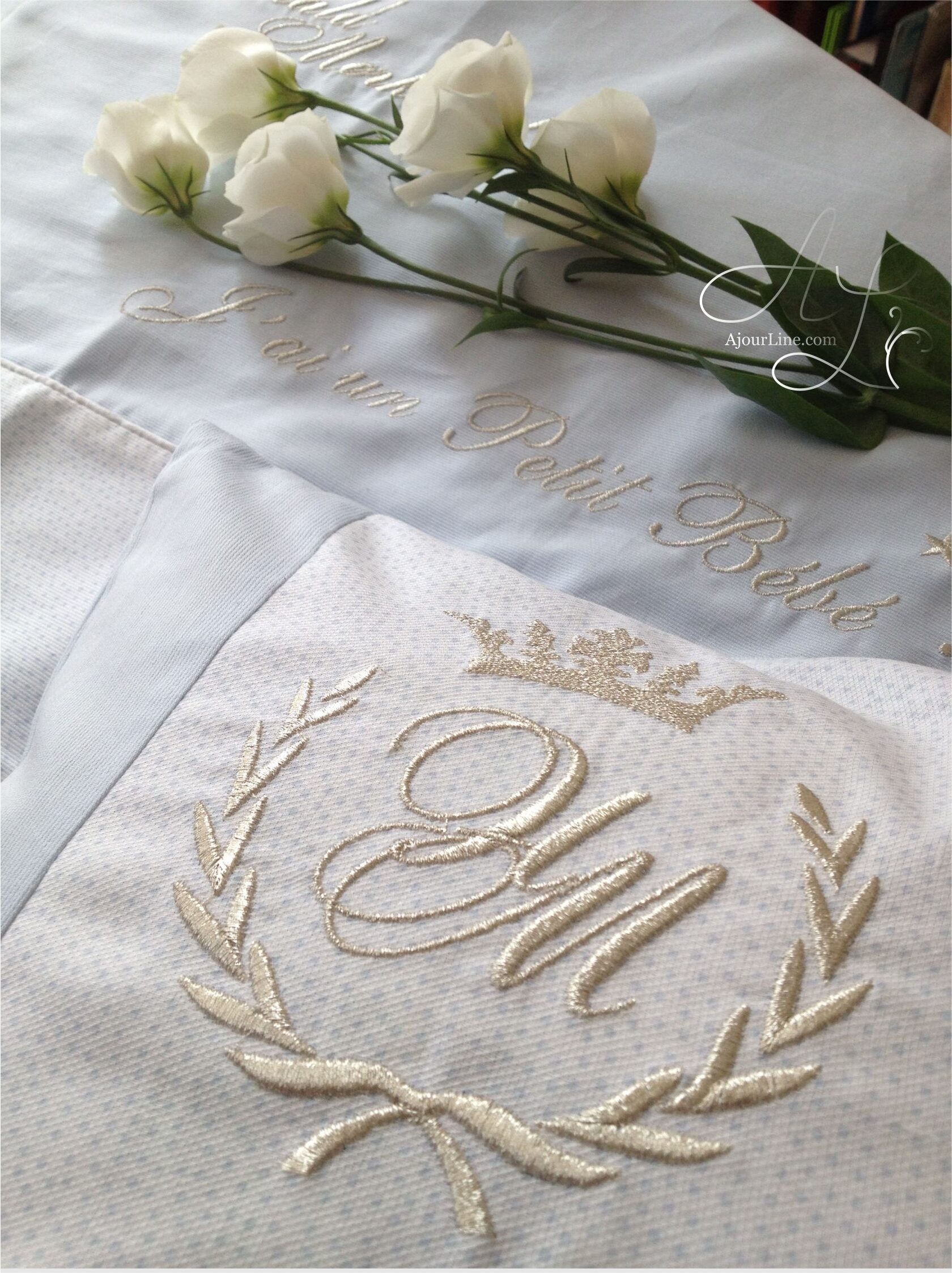 personalized newborn gifts with embroidery — a thoughtful and unique gift for babies and new parents. Handmade in Riga, Latvia. Worldwide shipping available.