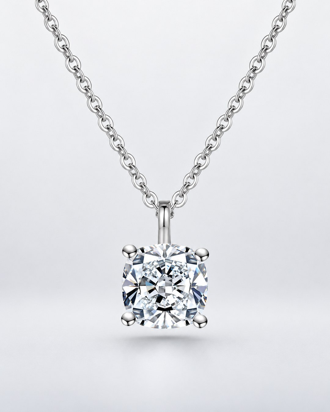 Cushion Solitaire VVS1 Pendant ICED KYIV