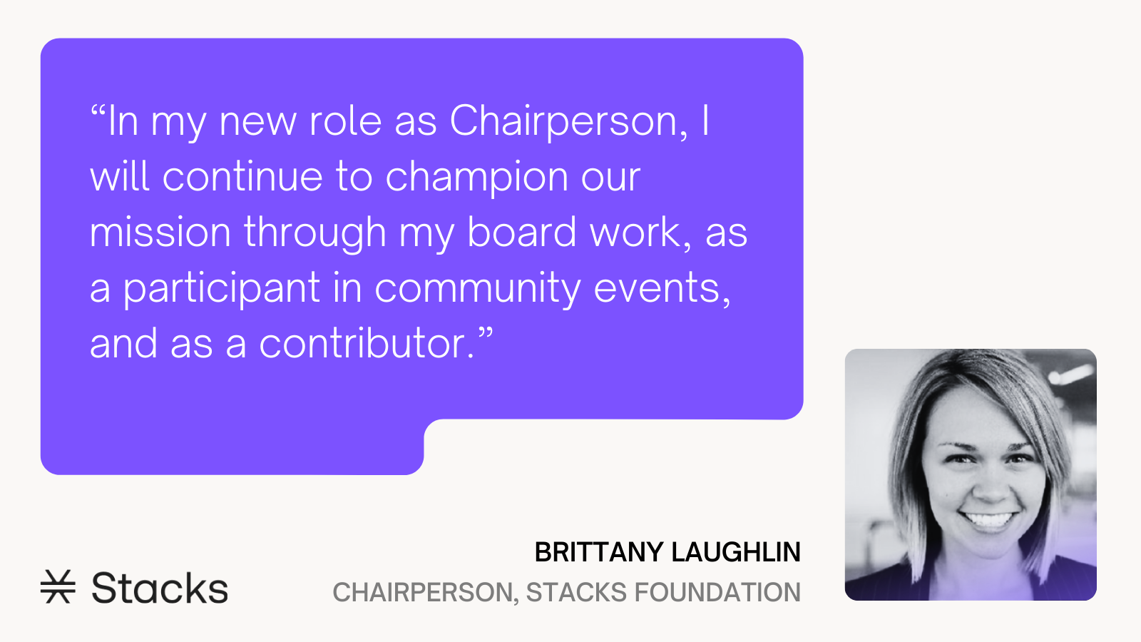 Stepping into Chairperson Role: A Letter from Brittany Laughlin of ...