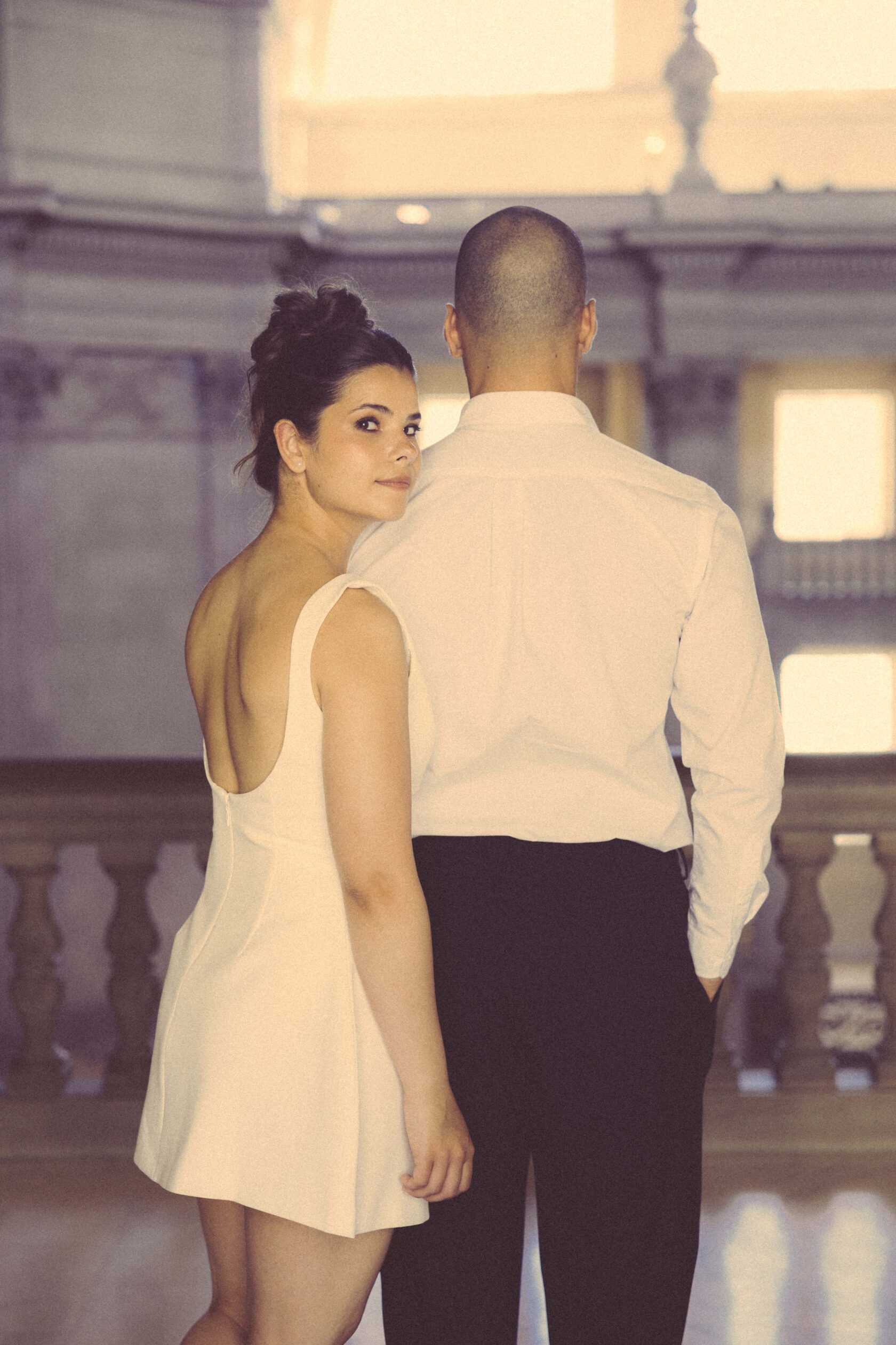 San Francisco City Hall wedding detail moment