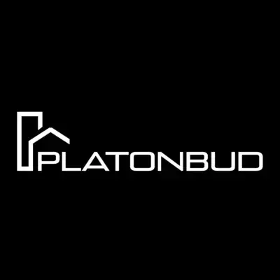 Логотип строительной компании PLATONBUD