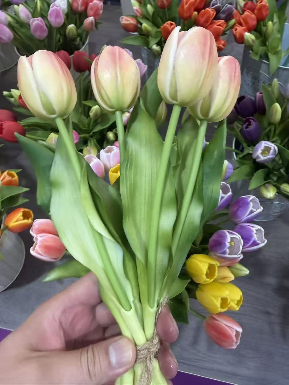 Real-touch artificial tulip supplier sample