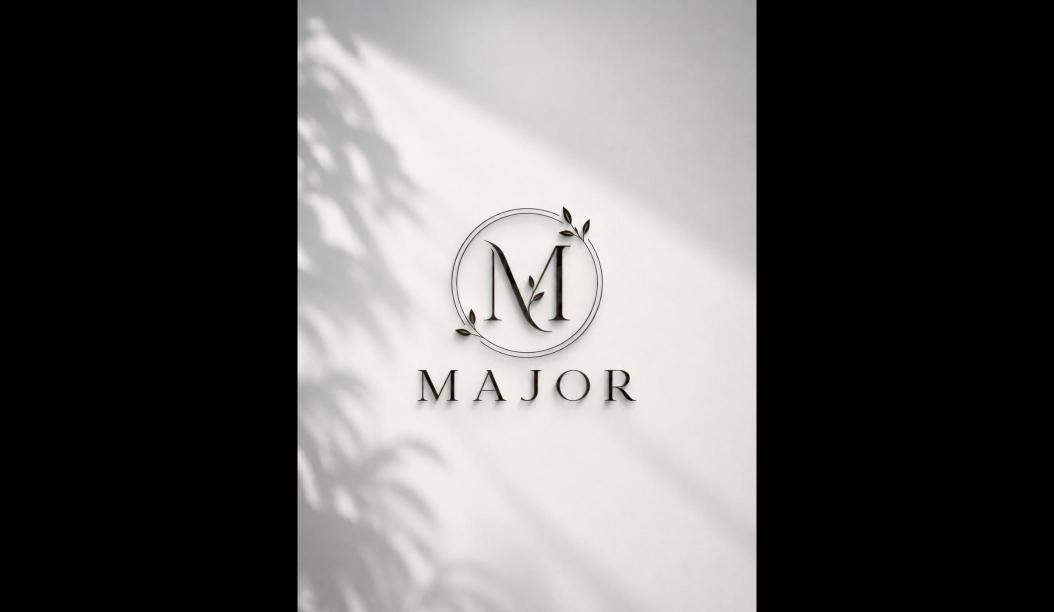 Логотип кав’ярні MAJOR з монограмою M
