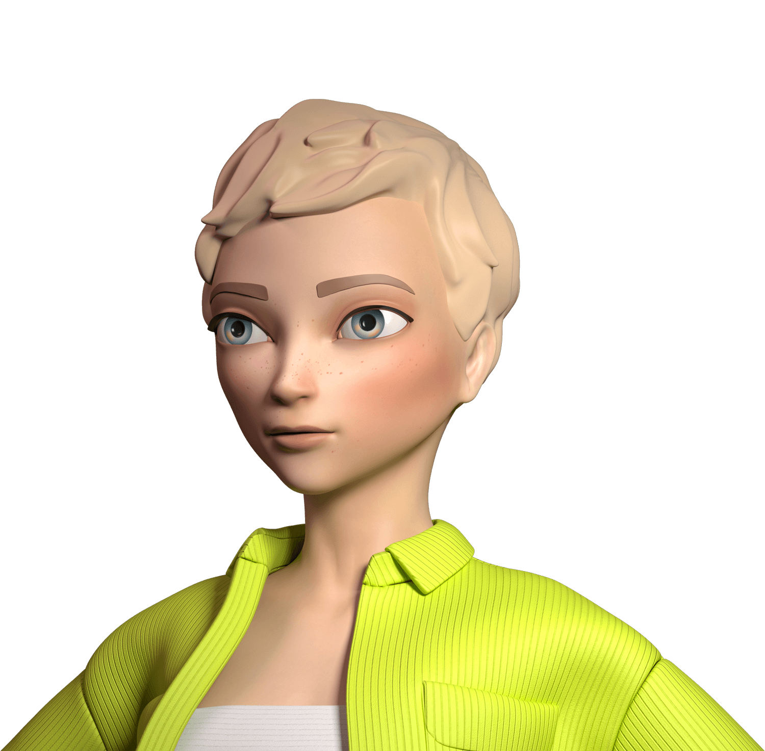 Мультяшный образ персонажа в 3D подходит для разных маркетинговых и контентных целей бренда