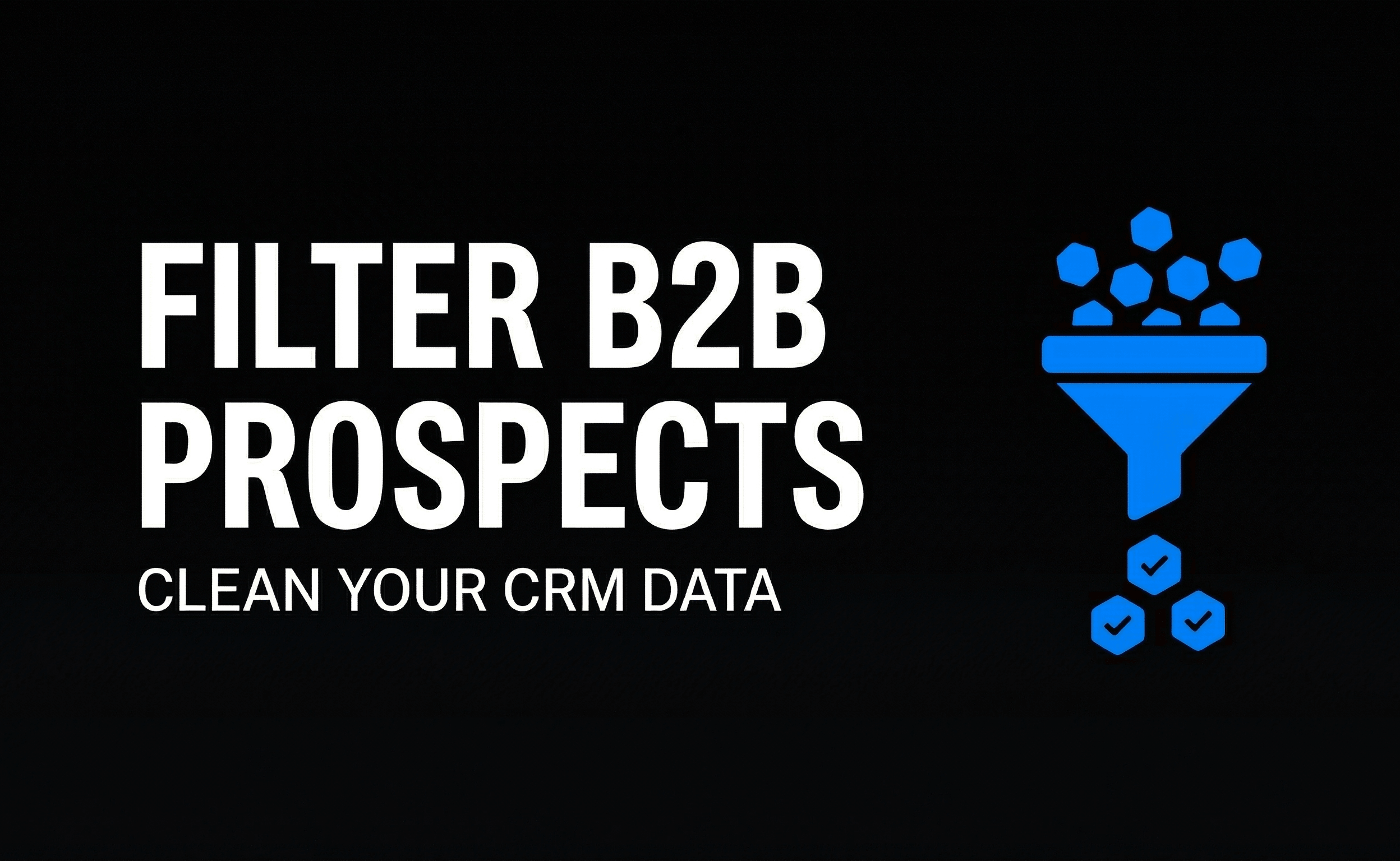 Filter B2B Prospects Clean Your CRM Data