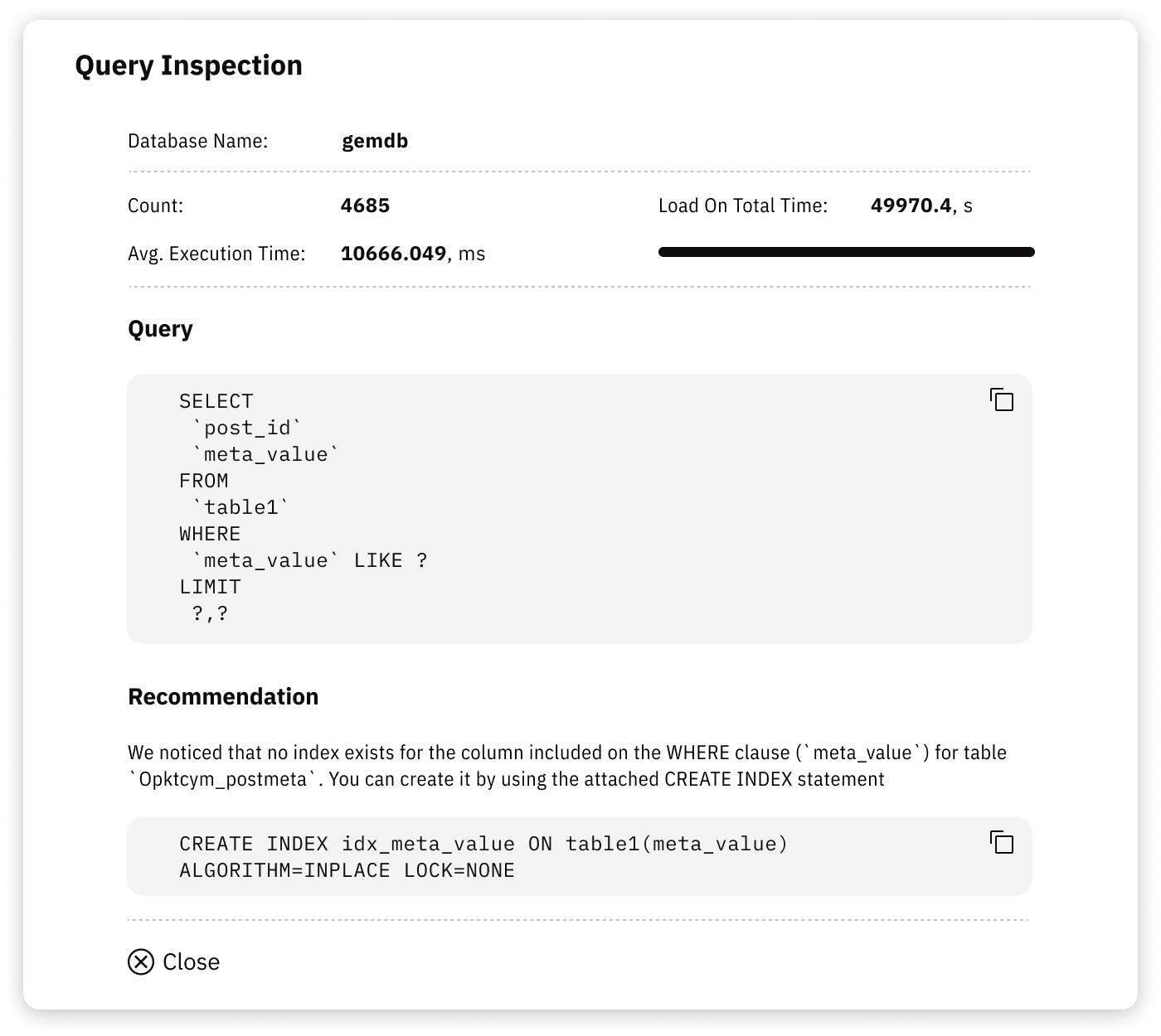 Releem simplifying query analytics and optimization