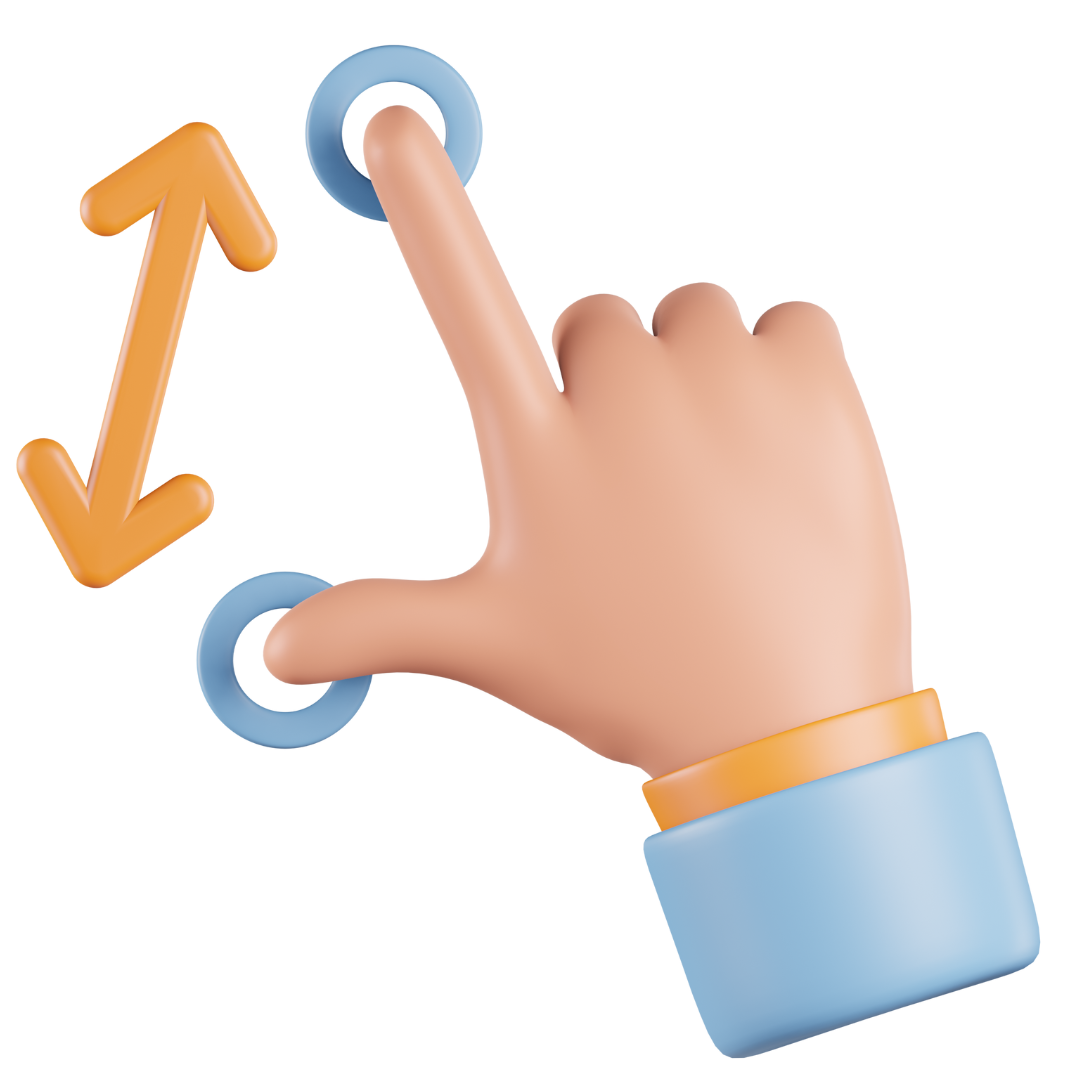 zooming hand gesture