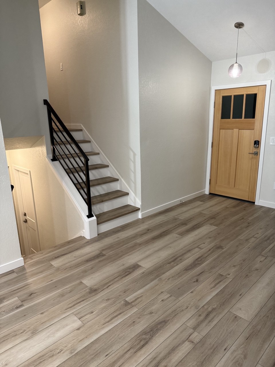 Chocolate hardwood flooring