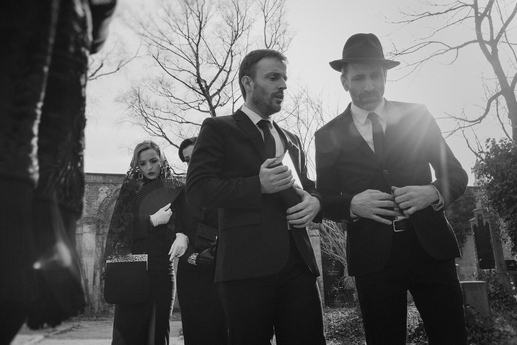 Scene from The Funeral by Evgenia Huber