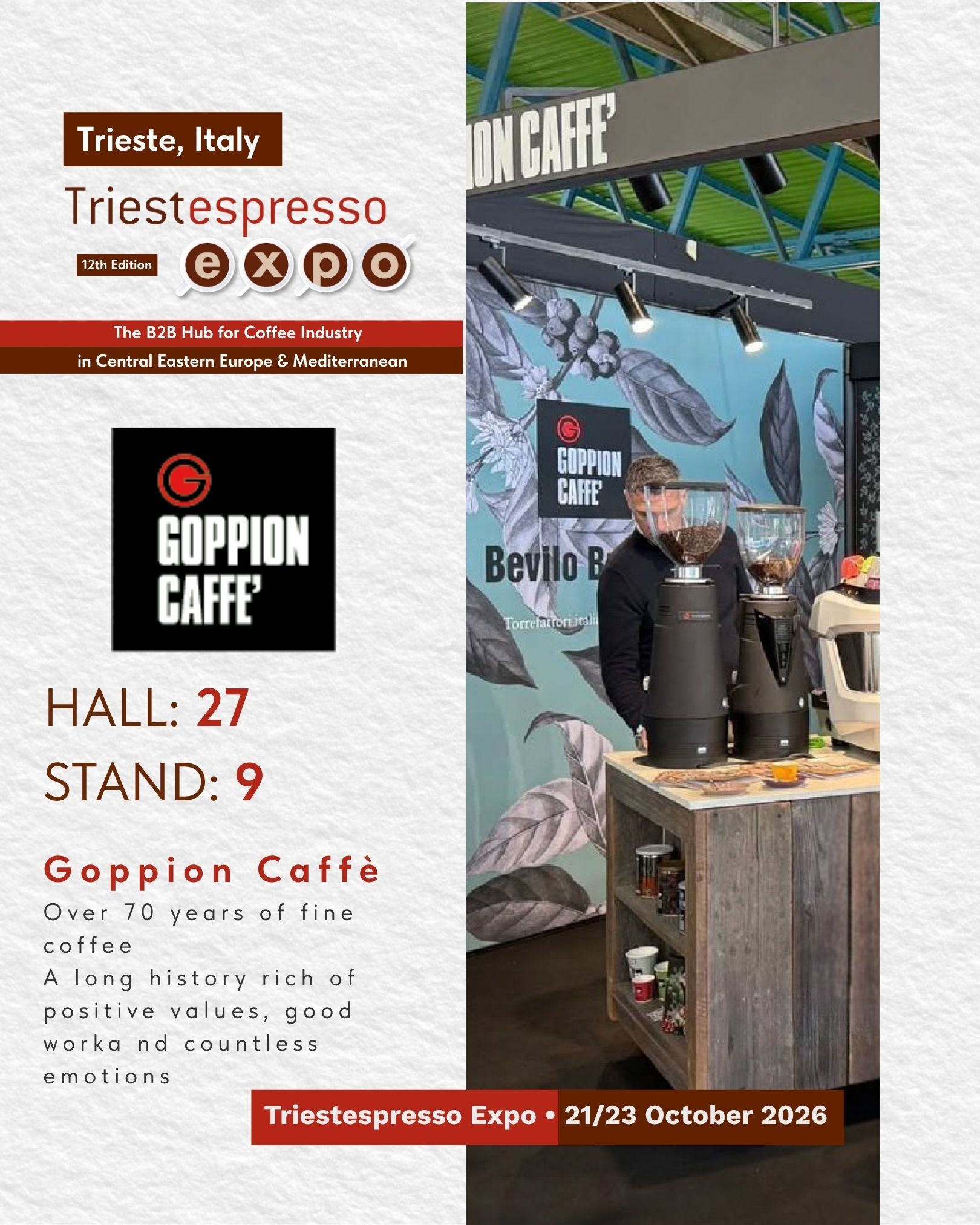 Goppion Caffè - Stand Triestespresso Expo