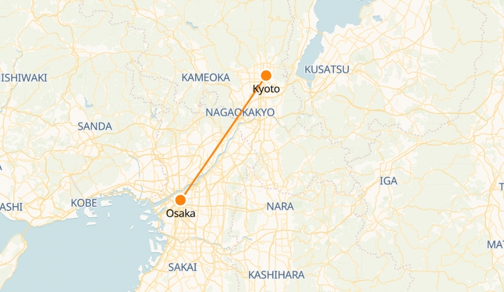 Train à grande vitesse de Kyoto à Osaka | Coût, Horaire & Billets ...