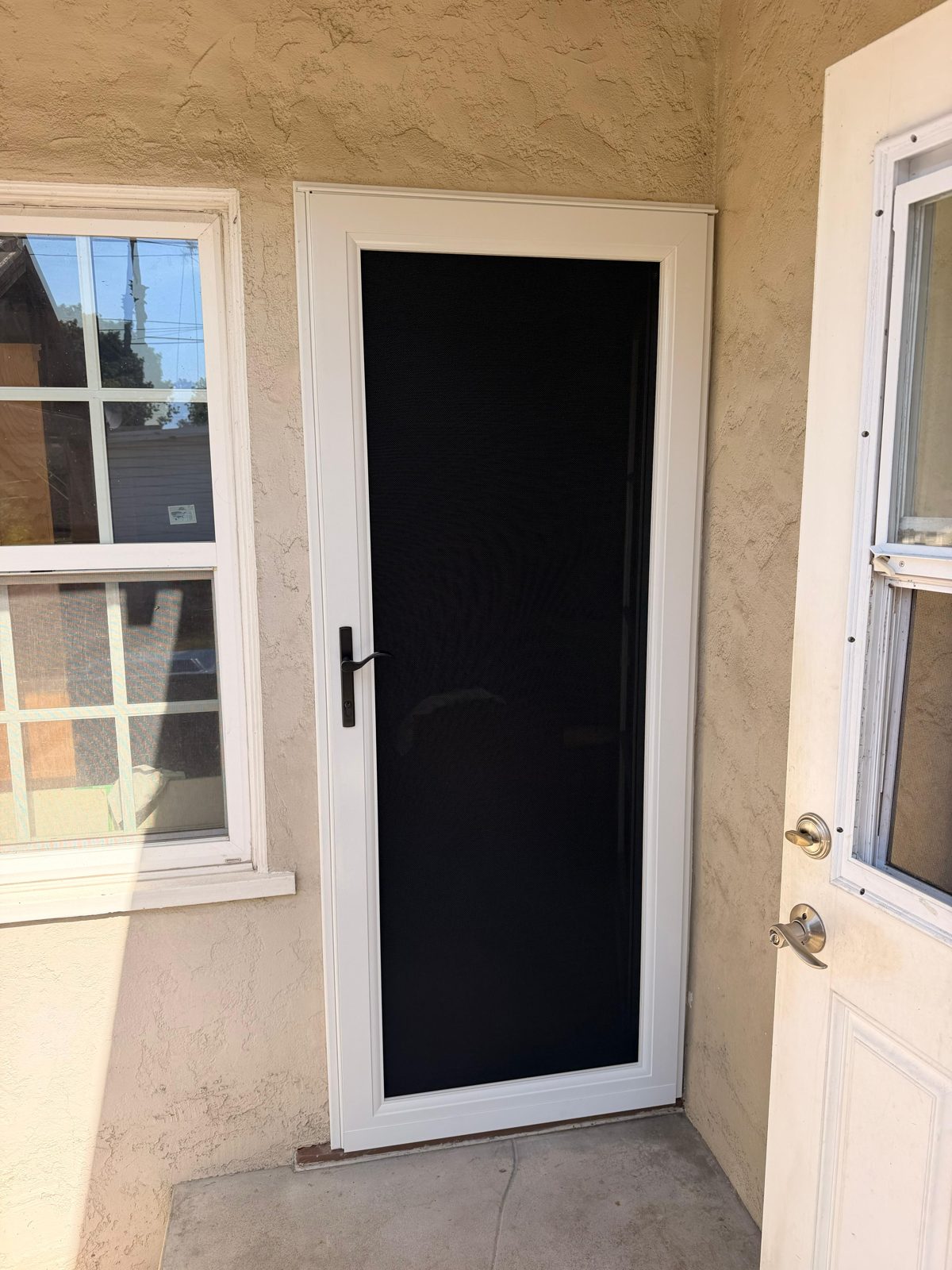 Security screen door installed in Orange County, CA