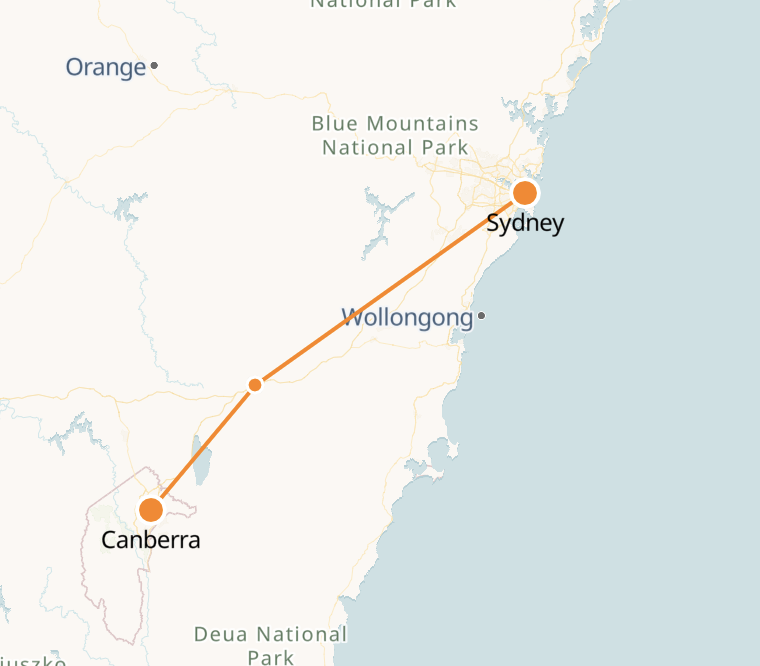 Sydney to Canberra Train Tickets Schedule Australia Trains