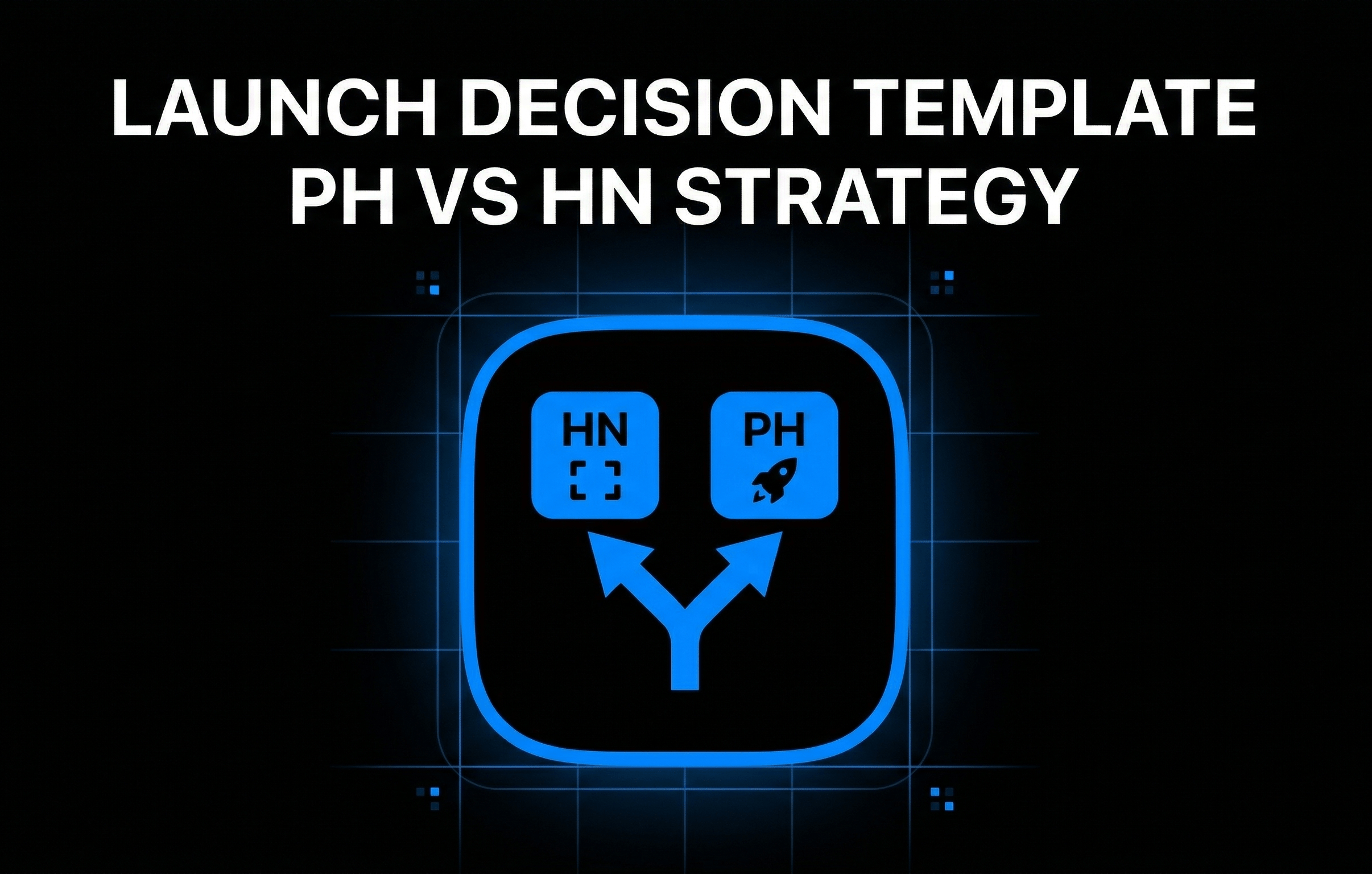 Launch Decision Template PH vs HN Strategy