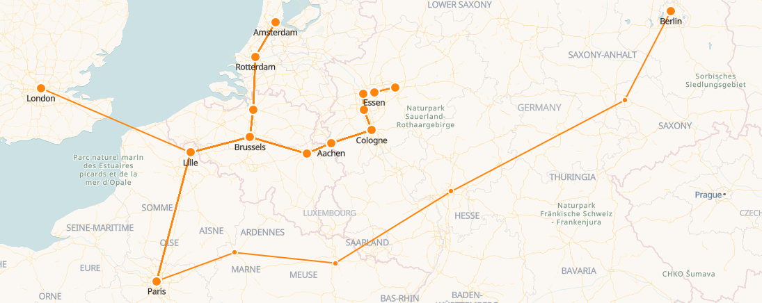 Thalys High Speed Train Tickets, Classes & Map - BENELUX TRAINS