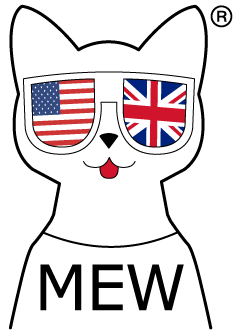 Логотип школи англійської мови онлайн My English World™ зі знаком зареєстрованої торгової марки