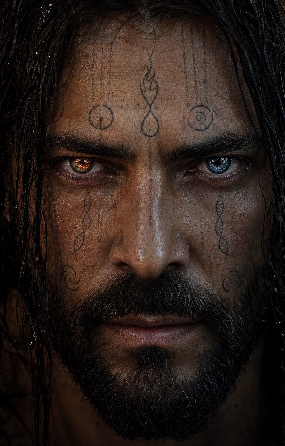 Final close portrait of The Shaman