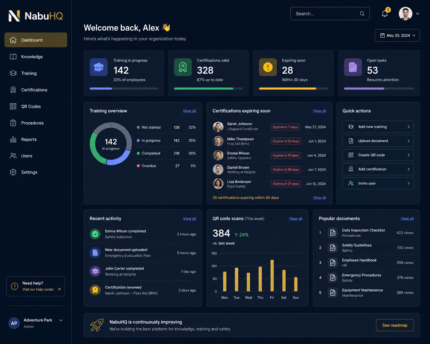 NabuHQ Dashboard
