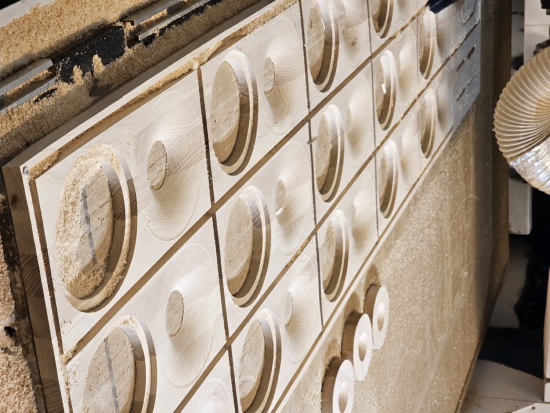 Panels with milled pockets
