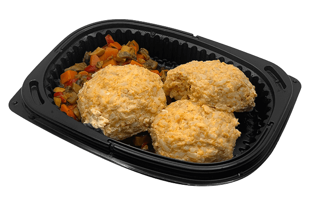 Chicken meatballs in vegetable sauce