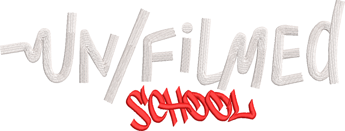 UN/FILMED School — вышитый логотип