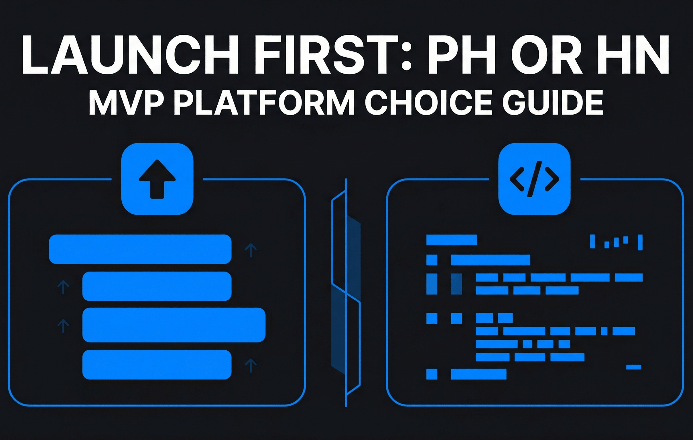 Launch First: PH or HN MVP Platform Choice Guide