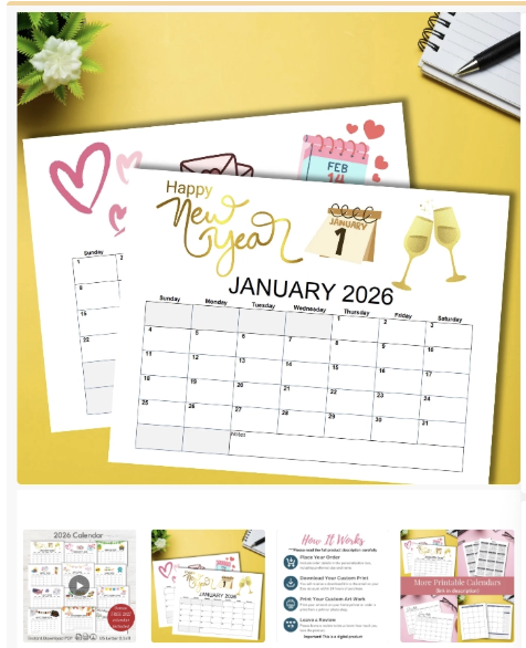 2026 Printable Calendar