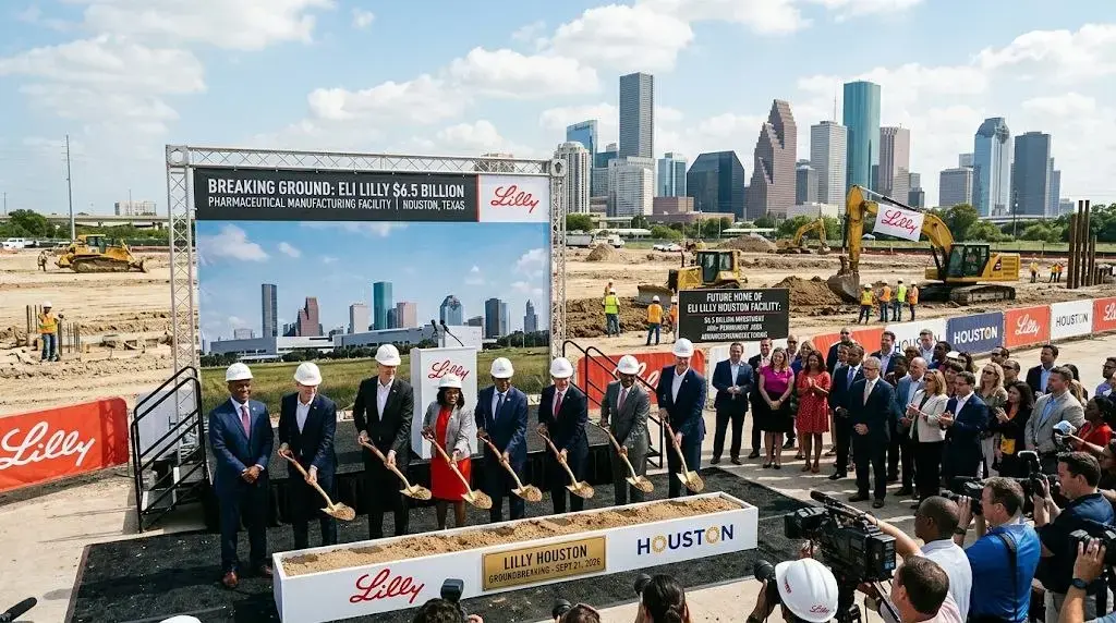 Eli Lilly Breaks Ground on $6.5 Billion Pharmaceutical Manufacturing Facility in Houston