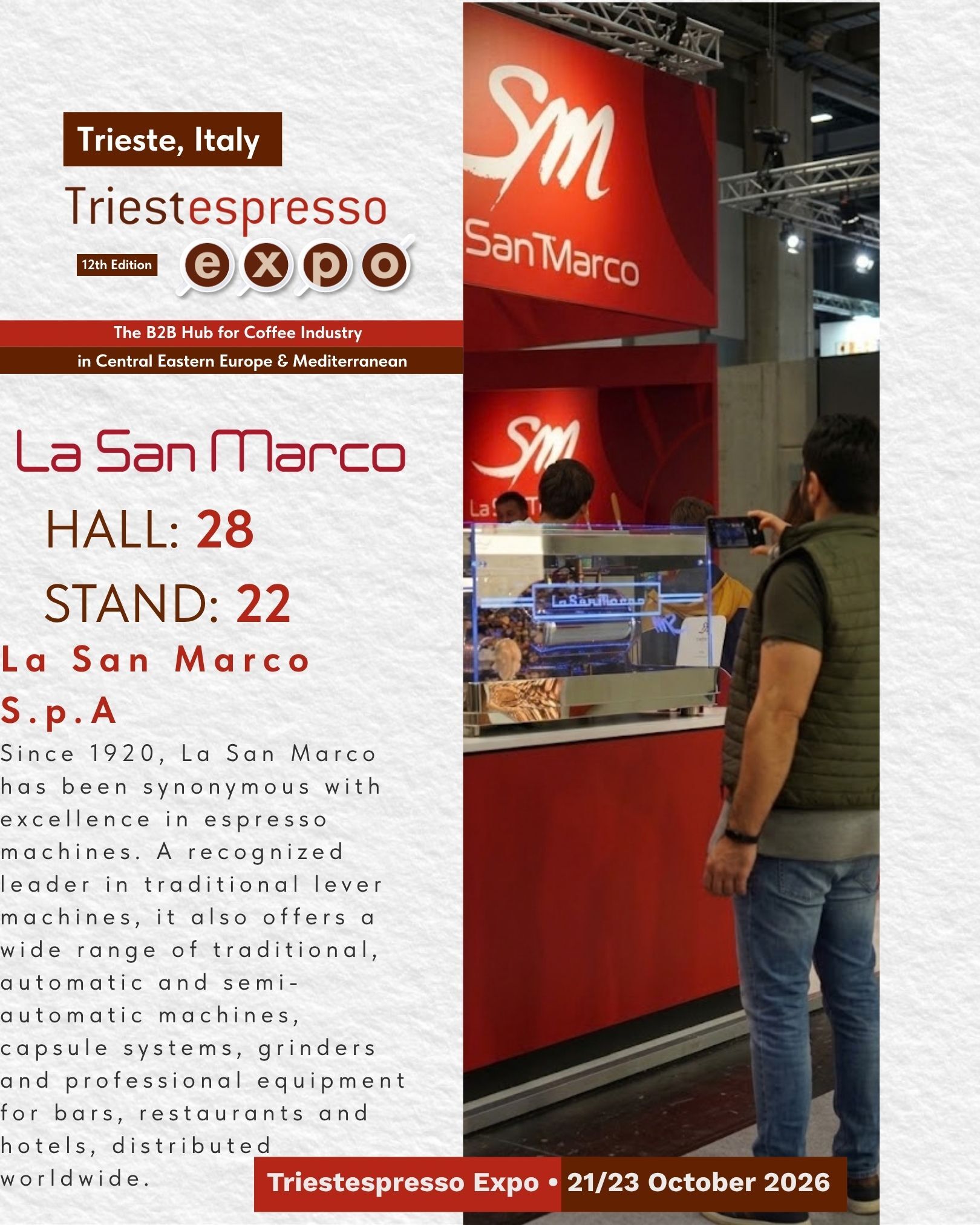 La San Marco - Stand Triestespresso Expo