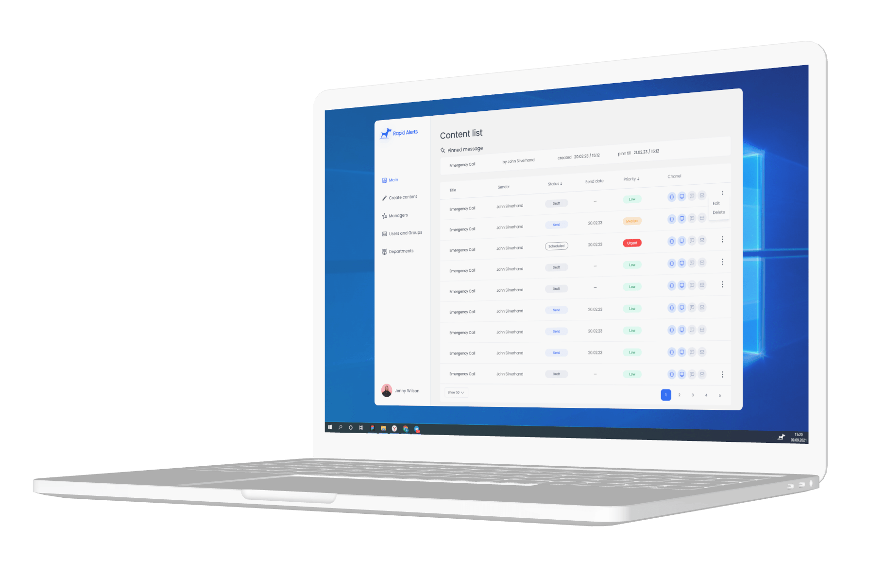 desk alerts software