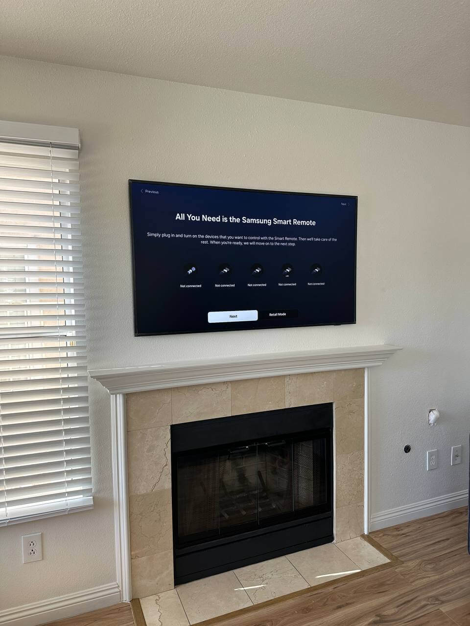 TV mounting service completed