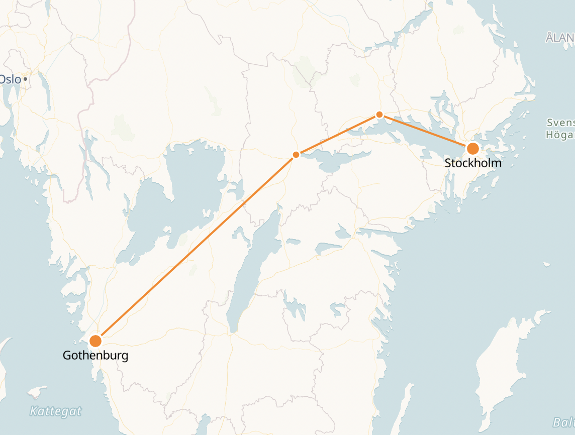 Gothenburg to Stockholm Train Price & Schedule SCANDIC TRAINS