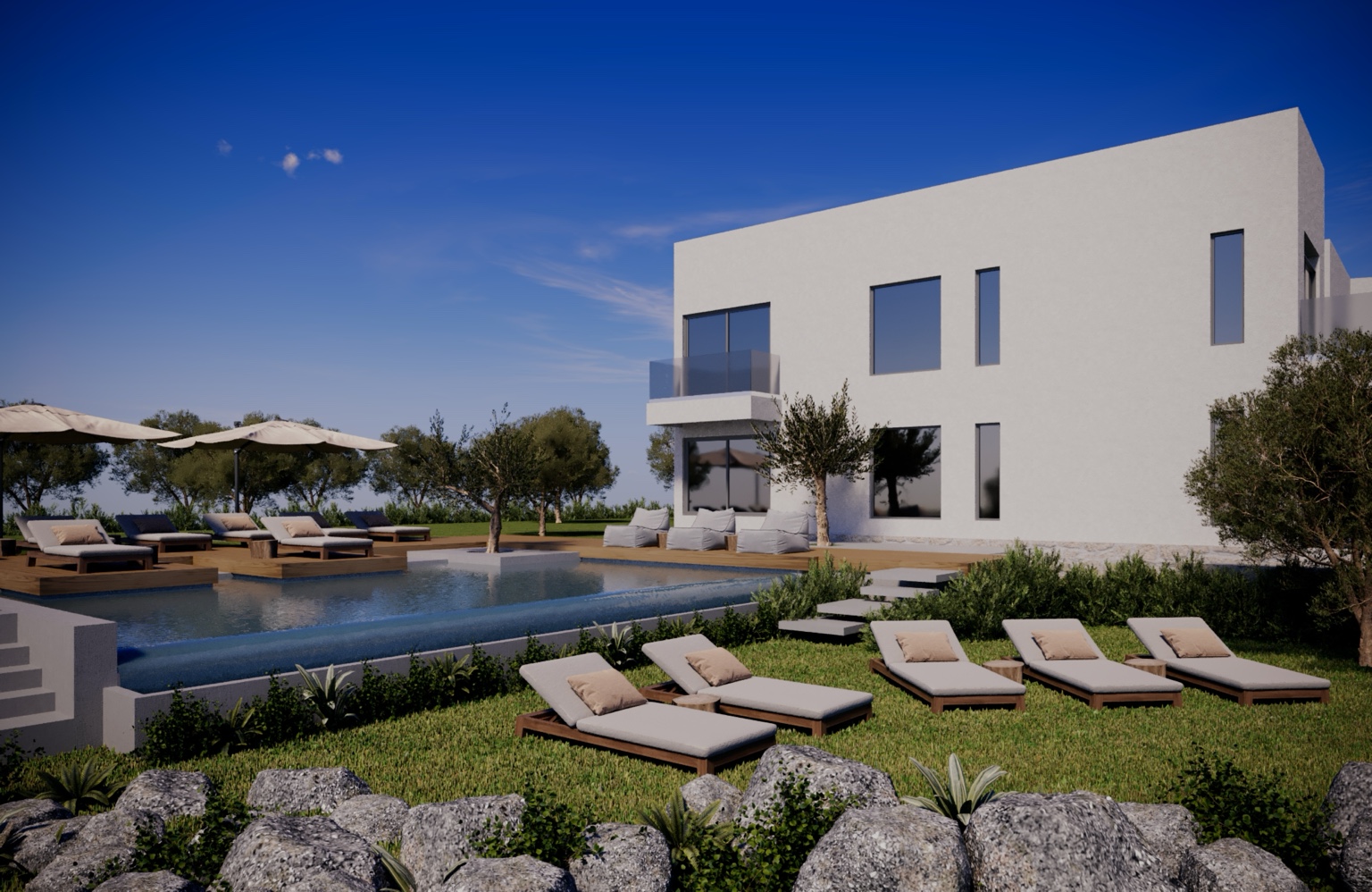 ISTRO FORTI property architectural visualisation in Crete