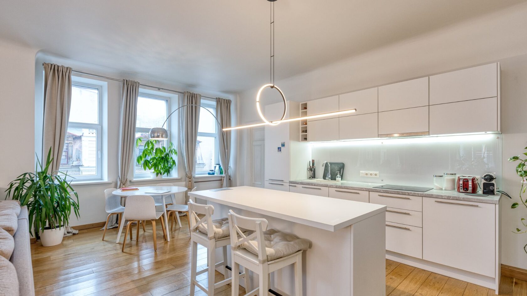 Contemporary apartment interior in Riga, Latvia