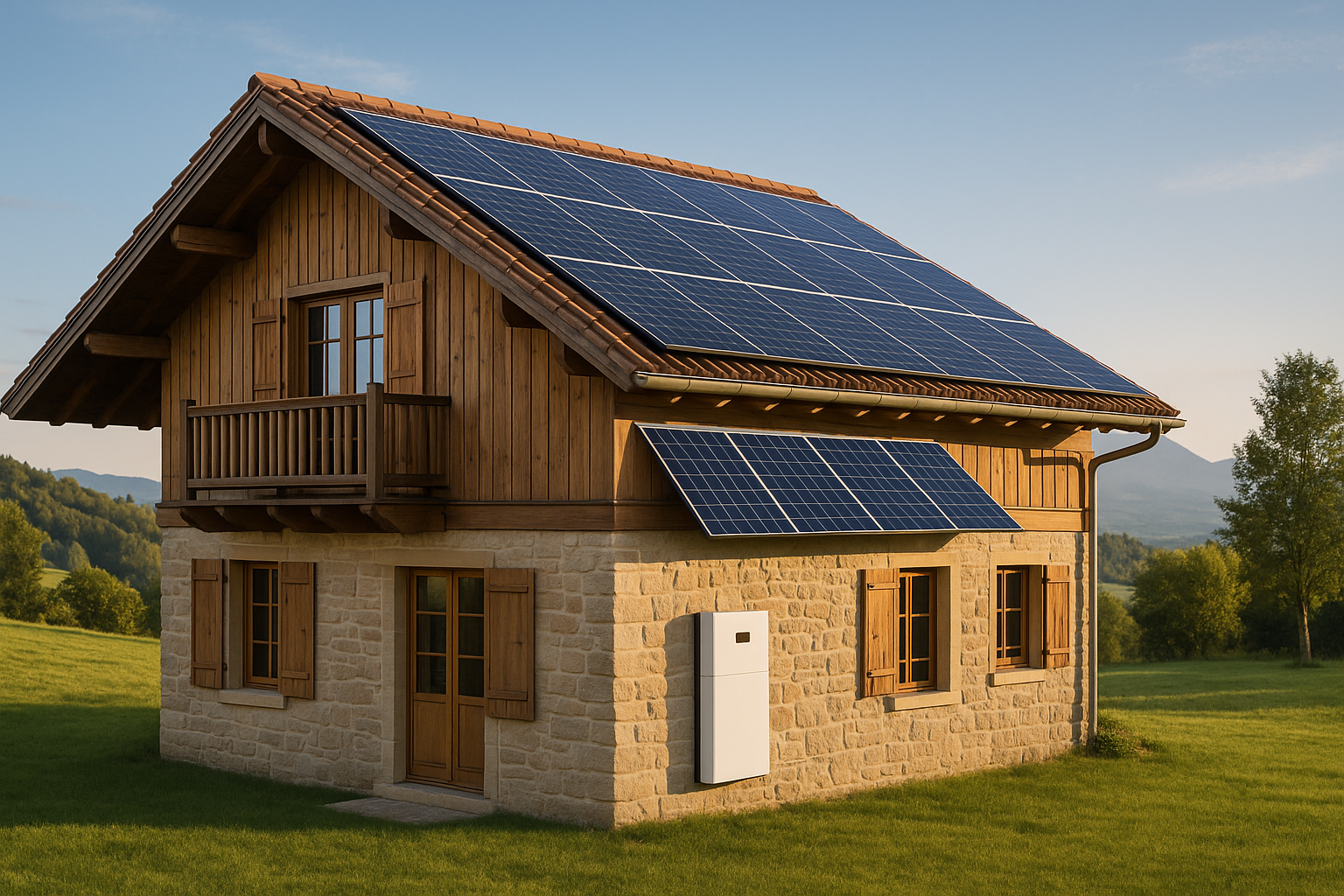 Sites isolés maisons autonomes jusqu'à 100% autonomie